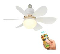 Ventilateur de Plafond - NOBRAND - Modèle avec Télécommande - 3 Vitesses - Lumière LED - Blanc