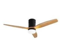 WIND CALM NATURAL WOOD - Ventilateur De Plafond 40W Silencieux 100% Bois Plusieurs Tailles Contrôleur Mural + Télécommande
