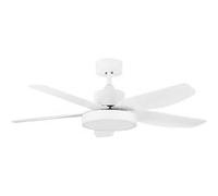 Ventilateur de plafond Orbegozo CP 116116 Blanc LED réglable moteur DC réversible télécommande minuterie
