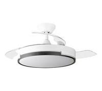 Ventilateur de plafond Orbegozo CP 134105 Élégant Silencieux Pales Rétractables Moteur DC LED Télécommande Système Réversible Minuterie Programmable G