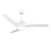 Orbegozo CP 146132 Ventilateur de plafond 132 cm moteur DC 35 W 6 vitesses silencieux télécommande réversible été/hiver LED 24 W 2400 lm 3000-6000 K minuterie 1-8h avec deux tiges
