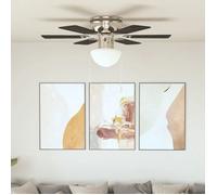 Ventilateur de Plafond Orné - vidaXL - acier - marron foncé - 82 cm@toa37b