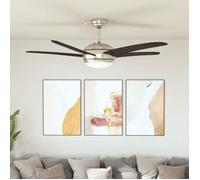 Ventilateur de Plafond Orné - vidaXL - MDF - marron - 128 cm@hwm44d