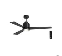 Ventilateur de plafond - Palau - HTD-130 - Noir - 40W - Télécommande incluse