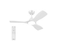 Philips Ventilateur de plafond LED 3 pales 107 cm 30W, lumière 3000–6500K, télécommande, blanc