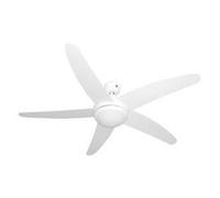 Ventilateur de plafond - Pepeo - MELTON - Blanc - 132 cm - Lumière LED avec télécommande