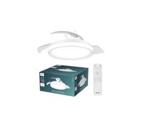 Ventilateur de plafond - Philips - Bliss - Pales rétractables - Diamètre 106 cm - Blanc - LED intégrée + télécommande