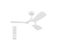 Philips Ventilateur de plafond LED 3 pales 107 cm 30W, lumière 3000–6500K, télécommande, blanc