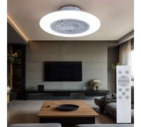Ventilateur de Plafond Plafonnier App Smart LED Uvc Tdc Vor-Rücklauf Blanc