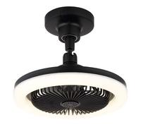 Ventilateur de plafond, plafonnier, éclairage de salon, métal, LED, à intensité variable, diamètre 25,8 cm