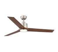Ventilateur de plafond plafonnier LED dimmable télécommande rotation droite gauche D 148 cm