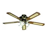 Ventilateur de Plafond Plafonnier réversible FARELEK BALEARES 132 cm 5 pales noyer G