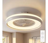 Ventilateur de Plafond Plafonnier Tdc Télécommande 3 Niveaux Minuteur LED