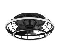 Ventilateur de plafond plafonnier télécommande dimmable LED lampe de salon CCT