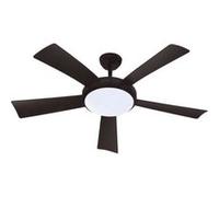 Ventilateur de Plafond Plafonnier WALLIS 132cm 38W éclairage LED Noir Noir G