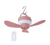 Ventilateur de Plafond Portable sur Batterie Batterie USB Rechargeable 1800 | Ventilateur De Plafond Connecté Extérieur Pour Camping Randonnée Jardin Terrasse Balcon