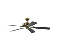 Ventilateur de plafond Potkuri Laiton antique / Noir Laiton antique