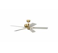 Ventilateur de plafond Potkuri Laiton satiné / Blanc Laiton satiné