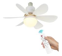 Ventilateur de plafond - PRUMYA - LED - 2400lm - 3 vitesses - Télécommande sans fil