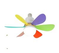 Ventilateur de Plafond - PRUMYA - Modèle E27 - 40W - 3 Vitesses - Lumière LED 2400lm