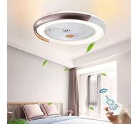 Ventilateur De Plafond Réglable Avec Éclairage Moderne LED 36W Ventilateur Plafonnier Vitesse du Vent Dimmable Télécommande Plafonnier Timing Silencieux Chambre Salon Ventilateur Lumière Créative