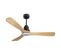 Ventilateur de plafond Réversible Thermostat Dimmable Wifi Moteur à courant continu Toits en pente Télécommande Lumière à trois tons Hypersilence