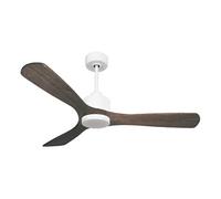 Ventilateur de plafond Réversible Thermostat Dimmable Wifi Moteur à courant continu Toits en pente Télécommande Lumière à trois tons