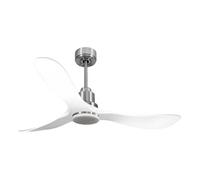 Ventilateur de plafond Réversible Thermostat Dimmable Wifi Moteur à courant continu Toits en pente Télécommande Lumière à trois tons