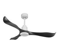 Ventilateur de plafond Réversible Thermostat Wifi Moteur à courant continu Toits en pente Télécommande Adaptateur 2/3 Lames PURLINE UtilaD132C0466660 Blanc