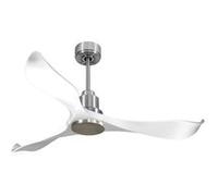 Ventilateur de plafond Réversible Thermostat Wifi Moteur à courant continu Toits en pente Télécommande Adaptateur 2/3 Lames PURLINE VirginD132C0464481 Argent