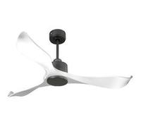 Ventilateur de plafond Réversible Thermostat Wifi Moteur à courant continu Toits en pente Télécommande Adaptateur 2/3 Lames VirginD132C0365184 Noir