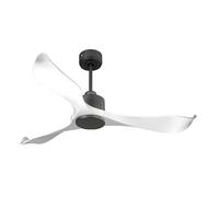 Ventilateur de plafond Réversible Thermostat Wifi Moteur à courant continu Toits en pente Télécommande Adaptateur 2/3 Lames VirginD132C0365184 Noir