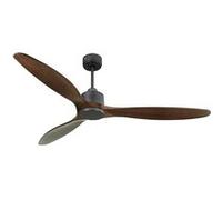 Ventilateur de plafond réversible Wifi avec télécommande - PURLINE SabaD166C0367816 Noir