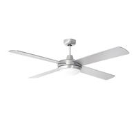 Ventilateur de plafond RGB LED Ventilateur refroidisseur, marche avant/arrière télécommande Timer 3 vitesses, métal verre, D=132cm