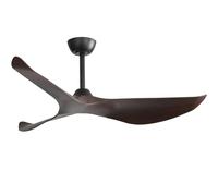Ventilateur de plafond- ROLINE-132cm - Moteur DC silencieux - 6 vitesses - Télécommande - Réversible été hiver - 3 pales ABS effet bois