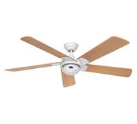 Ventilateur de plafond Rotary Blanc / Hêtre sans commande CasaFan