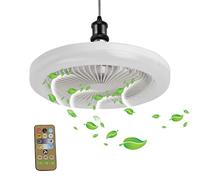 Ventilateur de plafond sans pales, ventilateur de plafond avec télécommande de lumières, ventilateurs de plafond de 25,4 cm avec atténuation de 3 couleurs, 3 vitesses, ventilateur de plafond à profil