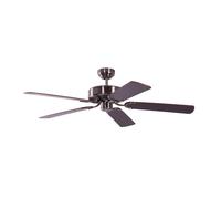 Ventilateur de plafond Sens hiver Ventilateur sans Lumière Argent Acajou 132 cm