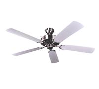 Ventilateur de plafond Sens hiver Ventilateur sans Lumière Argent & Blanc 132 cm