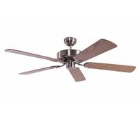 Ventilateur de plafond Sens hiver Ventilateur sans Lumière Argent & Chêne 132 cm