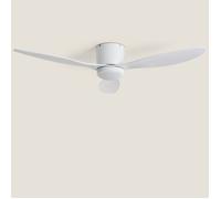 LEDKIA LIGHTING Ventilateur de Plafond Silencieux avec Éclairage DC Weimar pour Extérieur Blanc Télécommande Grand (plus de 20 m²) 132 cm Blanc