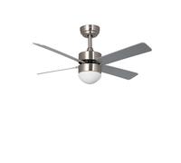 Ventilateur de plafond led cygnus niquel 107cm moteur dc nickel ø1070x390 mm