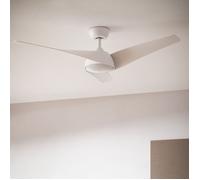 Ventilateur de Plafond Silencieux Eubea 132cm Moteur DC, Blanc, Télécommande, Avec lumière, WIFI: False