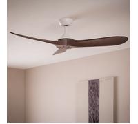 Ventilateur de Plafond Silencieux Extérieur Spetses 132cm Moteur DC Contrôleur mural + télécommande Sans lumière Non