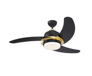 Ventilateur de plafond Simone Noir 122 cm avec LED Westinghouse