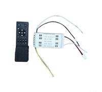Ventilateur de plafond Télécommande 24 V DC, 6 niveaux et variateur | Matériau PC, minuterie 2h, appairage simple, entrée 85-265 V, noir ou blanc, télécommande ou kit d'interrupteur