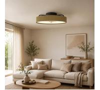 Ventilateur de plafond THOMSON ALMA - 7 Pales - Moteur DC silencieux - Ø50 cm - Télécommande incluse