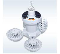 Ventilateur de plafond universel avec lumière, ventilateur de gazebo avec crochet pliable léger, adapté au camping à domicil