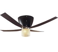Ventilateur de plafond Valhalla Hêtre Foncé avec Lumière Racine