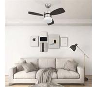 Ventilateur de plafond - vidaXL - 76 cm - Marron foncé - 39 W - Télécommande incluse Marron G